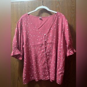 Old Navy rose button up